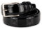 Emila Cintura nera lucida di vernice da uomo elegante in vera pelle cinta cerimonia da ragazzo artigianale x abito per pantaloni 3,5 cm 35 classica matrimonio vestiti smoking belt