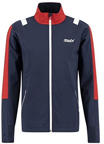 Swix Herren Infinity Jacke, Dark Navy red, M