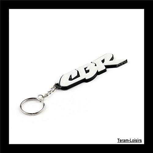 TERAM LOISIRS Porte CLÉ Moto en Gomme Souple + CHAINETTE pour Honda CBR 600 900 954 1000 Neuf France