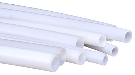 TEN-HIGH 5m PTFE-Schlauch,Transparenter Teflonschlauch（ 8mm Innendurchmesse x 10mm OD）Hitzebeständig Luftschlauch Teflon Tube Weit Verbreitet in Chemikalien, Ventilen Und 3D-Drucker