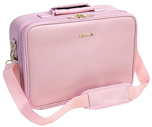 Leonardo LEO50821 Portatrucco Valigetta Porta Trucchi per il Trucco Professionale Borsa Portatrucco per Cosmetici da Viaggio per Make-up Artist grande senza specchio