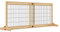 PawHut Barrera de Seguridad para Perros Extensible 104-183x69 cm Barrera para Perros en Casa de Madera para Puerta Escalera Pasillo Natural