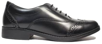 Clarks Aubrie Tap Y Girls Senior School Shoes 6 Black