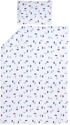 Meyco Home Shapes Bettwäsche für 1-Person (Baumwolle, atmungsaktives Material, einfache Pflege, praktischer Einschlagstreifen, Maße: 140 x 200/220 cm), Lila