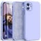 HATOSHI 3-in-1 iPhone 11 Hülle mit 2 Stück Schutzglas, Flüssig Silikon Anti-Rutsch Kratzfestes Stoßfest Handyhülle iPhone 11 Schutzhüll, Violett