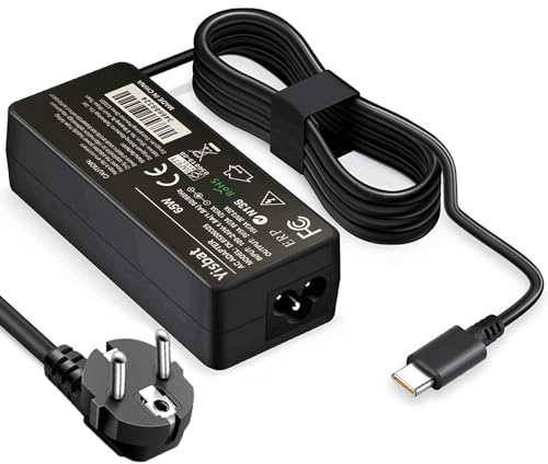 65W Lenovo Laptop Ladegerät USB C für Lenovo T480s T580s T490 E480 E580 Chromebook C330 S330 100e 300e 500e,Yoga C930 C940 720 ADLX65YDC2A USB C Ladegerät Adapter