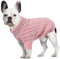 LiebeDD Hundepullover Grosse Hunde - Winter Warm Hundepulli mit Beinen Solide Klassisch Hunde Strick Pullover Hunde Pullis für Große Hunde Labrador Weimaraner, Dog Sweater (Rosa XL)