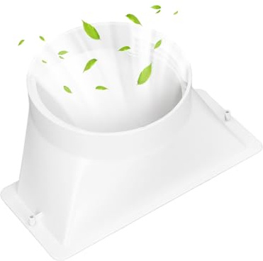 Tissting Acoplador de Manguera Aire Acondicionado 5 Pulgadas ABS Resistente | Conector de CA Portátil con Rosca Universal Horario/Antihorario, Compatible con Tubo de 130 mm