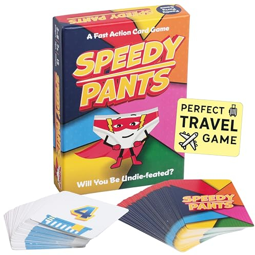 Speedy Pants | Best Stocking Filler 2025 - MadeForMums Gold Award | Hilarious Family Card Game | Secret Santa & Gift Ages 6 7 8 9 10 11 12 + | 10 Games in 1 for Kids, Teens, Adults, Families