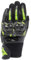 Dainese - Mig 3 Unisex Gloves, Leder-Motorradhandschuhe, Knöchelschutz, Touchscreen, für Männer und Frauen, Schwarz/Anthrazit/Fluo Gelb, XXXS