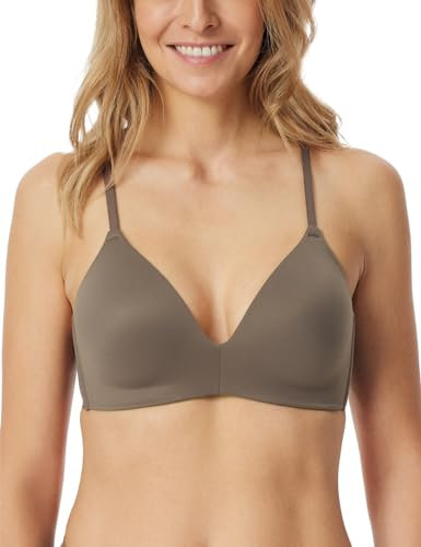 Schiesser Damen BH gepaddet ohne Bügel - Invisible Soft, Taupe_181765, 85B