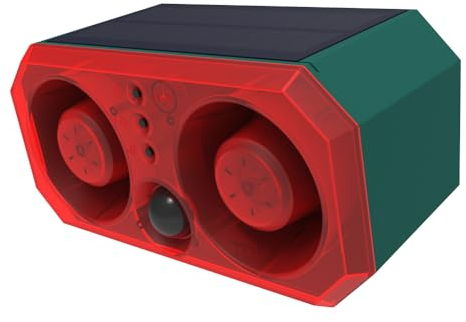 Winnes Marderschreck, Katzenschreck, Hundeschreck, Ultraschall Tierabwehr mit Solarbetrieb und Blitz gegen Katzen, Hunde, Vögel, Füchse, Ratten, Marder