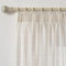 MYSKY HOME Vorhänge Gardinen mit Kräuselband Wohnzimmer Vorhang 2er Set Boho Gardine Leinenoptik H 245 x B 140 cm Natürlicher Stil Halbtransparent Falte Curtains, Beige.
