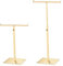 sourcing map Purse Display Stand T Shaped Metal 2 Pack Adjustable Handbag Rack Double Hook Holder Necklace Organizer for Home Boutique Store - Gold