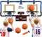 HYES 2-Spieler Basketballkorb für Kinder mit LED-Licht, Basketballkorb für Kids mit 4 Ball Pumpe Indoor Outdoor Basketball Korb Sport Spielzeug Basketball Board, Blau