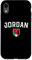 Hülle für iPhone XR Jordanische Flagge, klassischer sportlicher Abzeichenstil