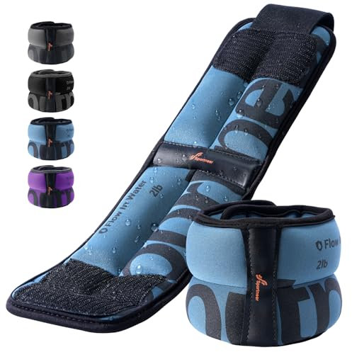 Sportneer Knöchelgewichte für Männer und Frauen, Krafttraining Gewichtsmanschetten, Beingewichte-Set, bequem und weich, perfekt zum Tanzen, Laufen, Gehen (1,8 kg pro Paar, je 0,9 kg)
