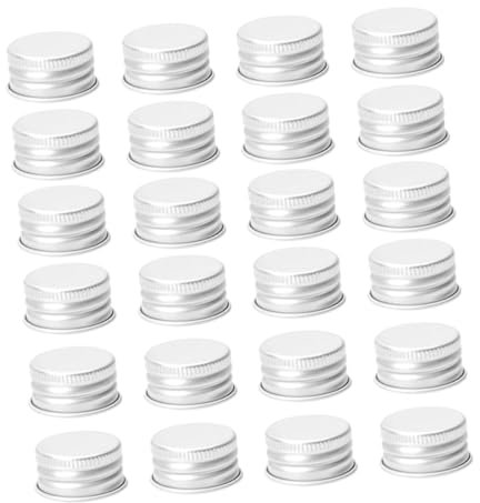 GRADENEVE 50stücke Aluminium-schraubverschlüsse Für Glasflaschen Auslaufsichere Flaschenverschlüsse Mit Gewinde Ersatz-deckel Für Getränkeflaschen Und Gläser Dichter Verschluss Für