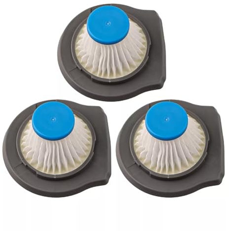For BLACK & DECKER Lot de 3 filtres de rechange pour aspirateur Dustbuster | Lavable et réutilisable | Compatible avec les séries HLVCF10, HLVC315, HLVC320 et REVHV8J | Filtration efficace et