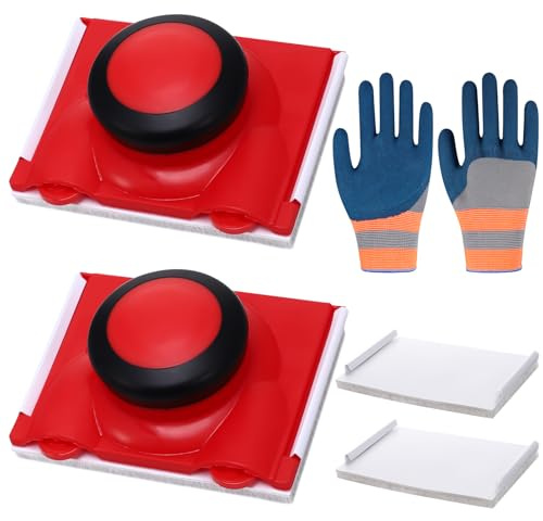 Outil de Bordure de Peinture,Tampon de Peinture pour Bordure de Peinture, Outil de Peinture de Bord,Outils de Coupe de Bordure de Peinture Multifonction(Rouge)