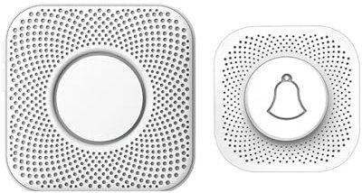 VEKELETE Outdoor Door Bell Chime Kit Remote Control Home Ring Doorbell Change Volume Of Multiple Ringtones(Doorbell Set,U/S)