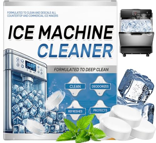 70g Ice Machine Cleaner Maker Descaler,Ice Machine Cleaner and Sanitiser,Clean Tablets for Ice Makers,Multifunction Cleaning Tablets,Ice Maker C/Leaning Effervescent Tablets,Remove Odor,Keep Fresh