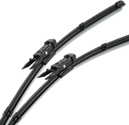 WETCL Wischerblätter für Seat Leon Panger 2005-2012 26 + 26, Ersatzwischblätter Gummi Dauerhaft Scheibenwischerblätter Auto Zubehör