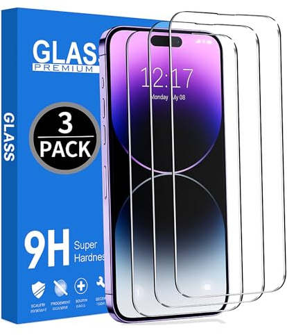 NXTE Panzerfolie [3 Stück] für iPhone 11 Pro/X/XS (5,8 Zoll) – 9H Härte, Kratzfest, Kristallklar, Blasenfrei, Anti-Fingerabdruck, Hüllenfreundlich