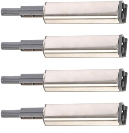 OUNONA 4 Stück Push To Open Cabinet Latch Unsichtbarer Schranktürverschluss mit Druckfunktion Langlebiger Türöffner ohne Griff für Küchen Kleiderschränke Einfache Montage Robust und