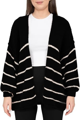 Reichstadt Damen Oversized Cardigan 25RSW088 Black One Size