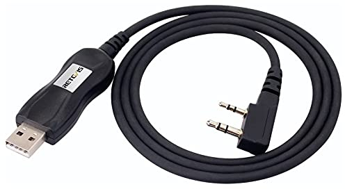 Retevis PC28 Cavo di Programmazione USB FTD Compatibile con Walkie Talkie RT5 RT5R RT5RV RT21 RT7 RT85 RT1 RT86 RB85 RA685 Kenwood Baofeng KENWOOD Wouxun TYT Ricetrasmettitore (1 Pezzo)