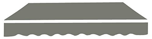 Greenbay Grey Garden Patio Awning Canopy Sun Shade Shelter Replacement Fabric - 2M x 1.5M