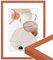 WANDStyle Bilderrahmen Kirschbaum-Optik 15x15 cm quadratisch aus Holz im Stil Modern mit Aufsteller und Aufhänger, Made in Germany - H950