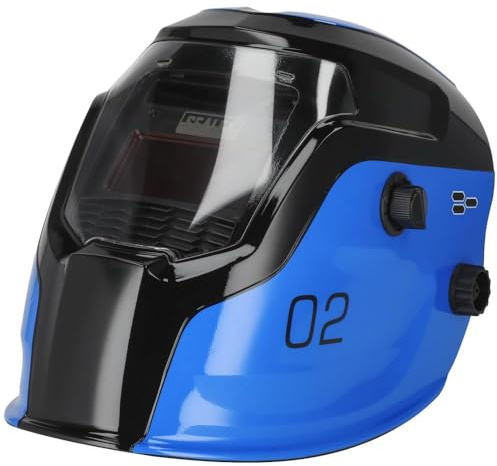 Sealey Auto Darkening Solar Powered True Colour Welding Helmet - Shade 9-13 - Blue - PWH2