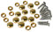 10PCS Brass Mirror Screws - Golden Cap Cover Nails Fasteners for Decorative Mirror, Sign/Advertising Hardware, Construction (12mm)