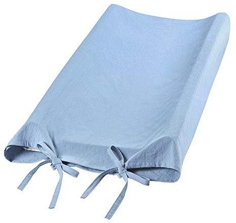 Funda para Cambiador de bebé para niñas y niños, Cubierta Suave y Transpirable para Cambiador de bebé recién Nacido para colchón para Cambiar pañales(Azul)