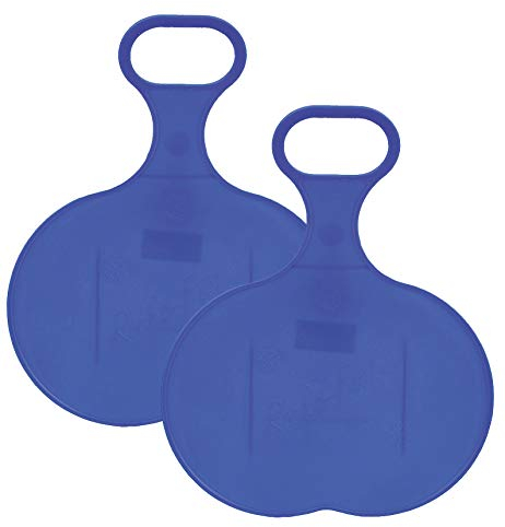 2 STK Schnee-Rutschblatt Flake Schneerutscher Schneeflitzer Bob, (2 x Blau)