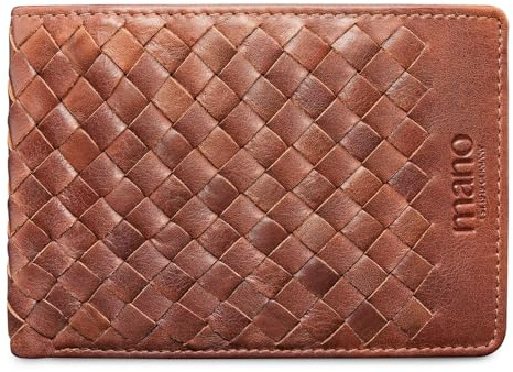 mano Don Luca - Geldbörse 13 cm cognac