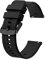 BISONSTRAP Bracelet de Montre 19mm, Bracelets de Montre en Silicone à Dégagement Rapide pour Hommes Femmes (Noir, Boucle Noire)