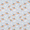 Dekostoff Baumwoll-Mischgewebe Tani Wolken Regenbogen hellblau bunt 1,