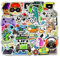 Game Sticker 50 Stück Gaming Aufkleber Game Decals für Laptops Hydro Flaschen Wasserflaschen Gepäck Helm