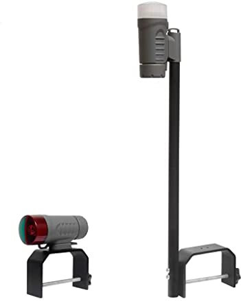 Sebnux Boat Stern and Bow Light Kit Battery Boat Navigation Light for Kayak (Marine Grey)