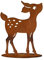 Bornhöft REH Bambi Hirsch Edelrost rostige Gartendekoration Gartendeko 30cm Wald Rehkitz