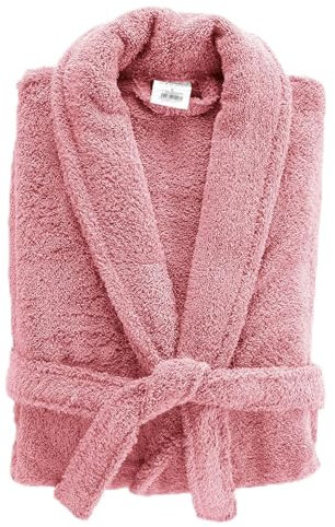 Douceur d'Intérieur, Peignoir (Taille Unique) Tendresse Bois de Rose, Eponge Unie
