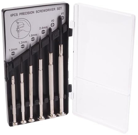 6 Piece Miniature Precision Screwdriver Set DIY Hobby Electronics Jewellery Glasses Repair Small Micro
