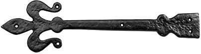 Merriway BH07703 Fleur-de-LYS Charnière avant Noir