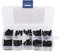 180 Stück Abstandsschrauben M2 Schrauben, Nylon Schraube M2 Mutter Sechskant Männlich M2 Abstandshalter Weiblich, Abstandshalter Schrauben Set Sortiment Kit mit Box, Distanzhülsen Schwarz