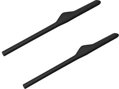 Saucer Replacement Rubber Earsocks Temple Sleeve for Oakley Keel | Keel Blade | Wingback OX3122 OX3125 OX5089 OX5148 Glass - Black