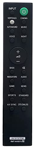 VINABTY RMT-AH501U RMTAH501U Fernbedienung ersetzen Passend für Sony Sound Bar HT-X8500 HTX8500
