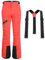 Pioneer Camp Skihose Damen Schneehose abnehmbaren Hosenträgern Wasserdicht Winddichte Verschweißte Nähte Schneefang Snowboardhose Softshellhose Outdoorhose Funktionshose Neon-Coral XXL
